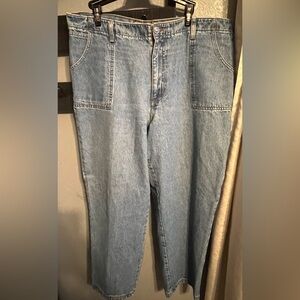 Faded Glory Authentic Womens Wide-leg Jeans